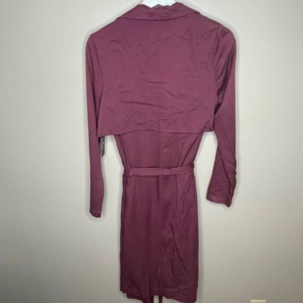 Lulu's Happily Weather After Purple‎ Trench Coat - Picture 4 of 4